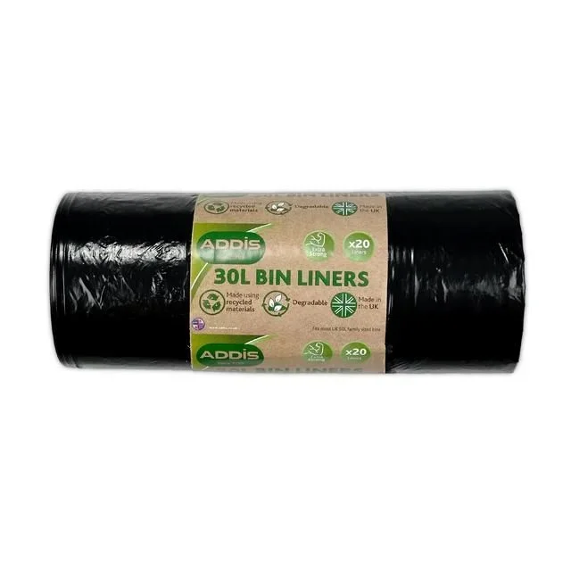 Addis 30l Degradable Eco Kitchen Waste Bin Liners 20 per pack