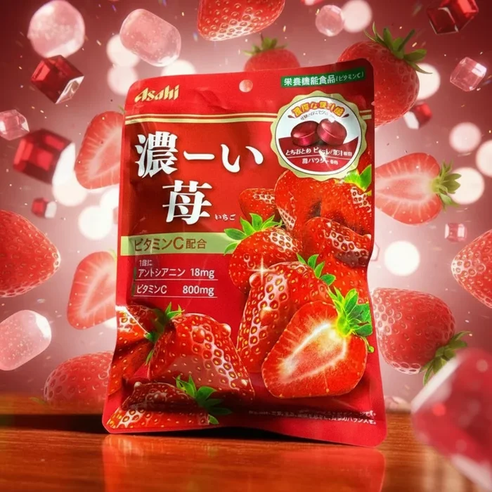 Asahi Strawberry Hard Candy