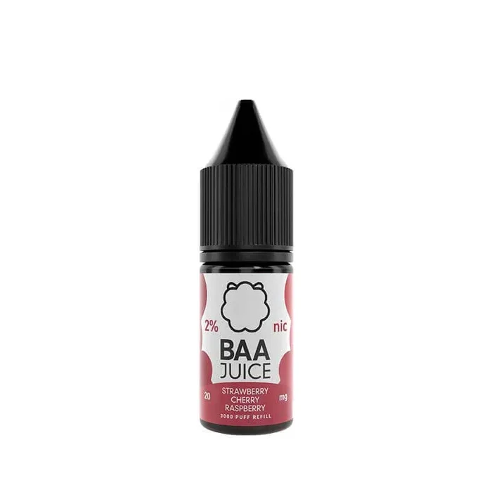 Baa Juice Strawberry Cherry Raspberry 10ml Nic Salt E-Liquid