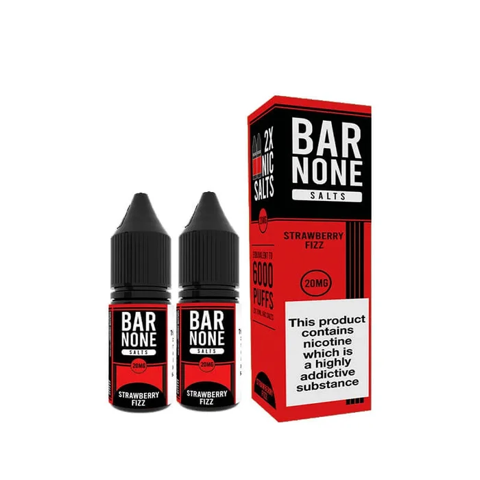 Bar None Strawberry Fizz Nic Salt 10ml E-Liquid – 2 Pack