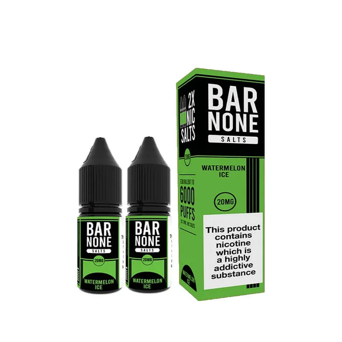 Bar None Watermelon Ice Nic Salt 10ml E-Liquid – 2 Pack