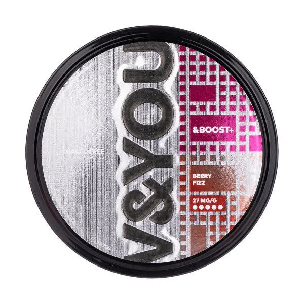 Berry Fizz &Boost Nicotine Pouches by V&YOU
