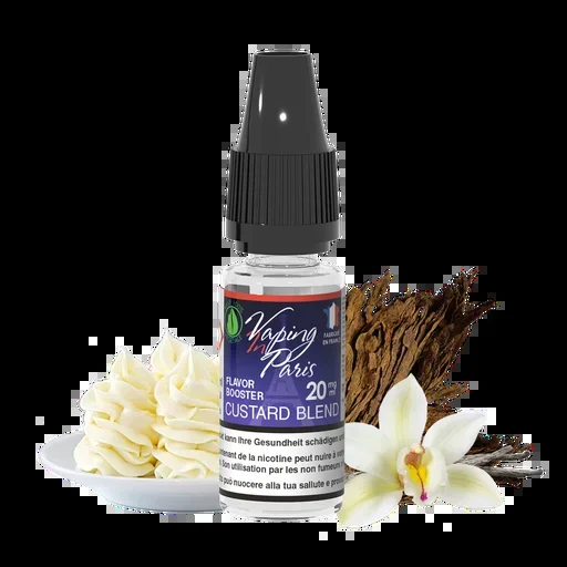 ? Booster Nicotine 100% Végétal – Custard Blend – Vaping in Paris