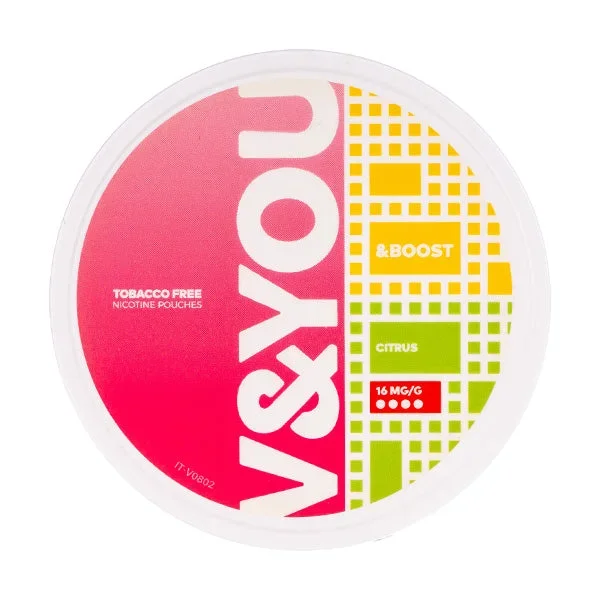 Citrus &Boost Nicotine Pouches by V&YOU