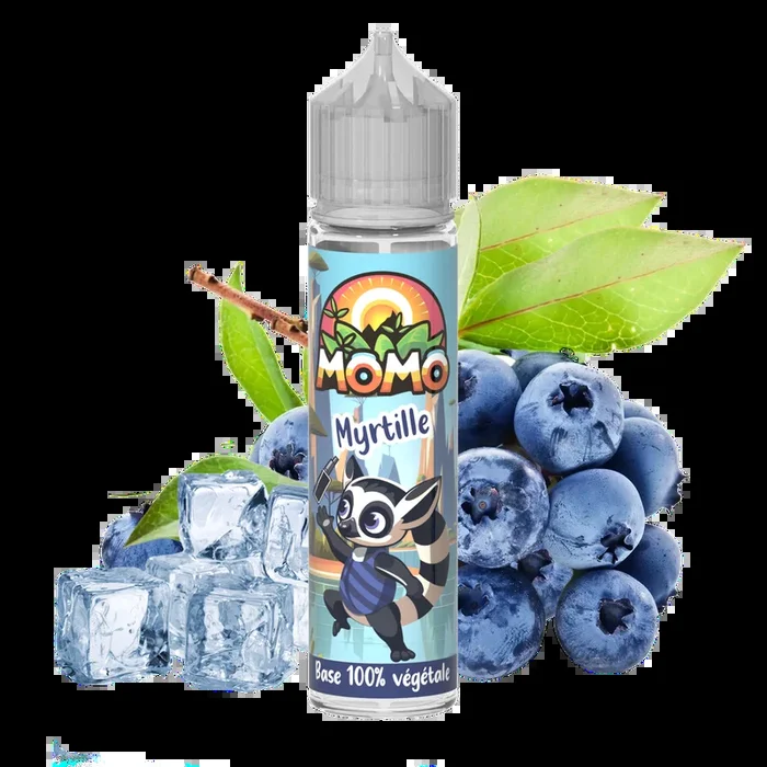 ? ❄️E-LIQUIDE MYRTILLE GLACÉ – MOMO VÉGÉTALE 50 ML.
