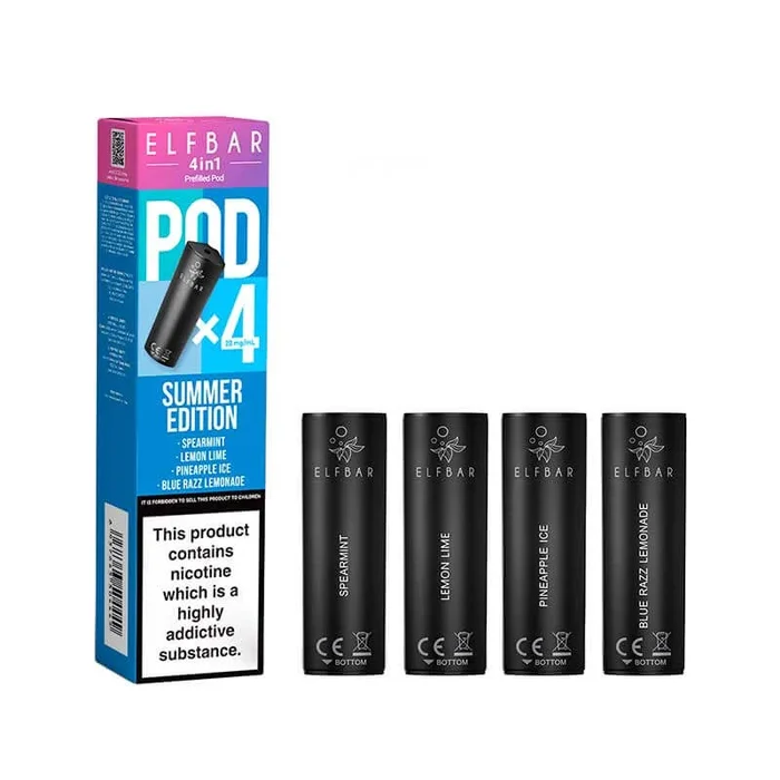 Elf Bar 4in1 Summer Edition Prefilled Vape Pods – 20mg