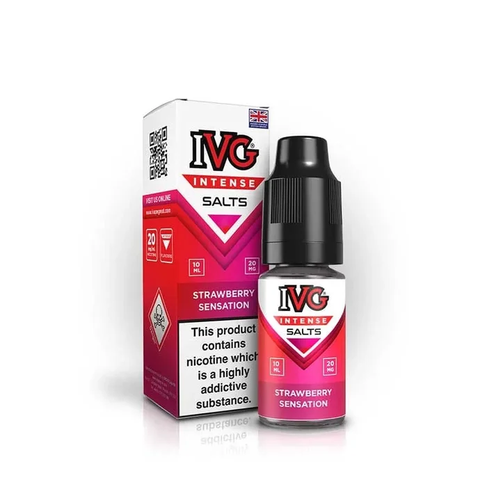 IVG Intense Salts Strawberry Sensation 10ml Nic Salts E-Liquid
