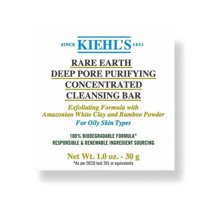 Kiehl&rsquo;s Rare Earth Deep Pore Detoxifying Concentrated Cleaning Bar 100g