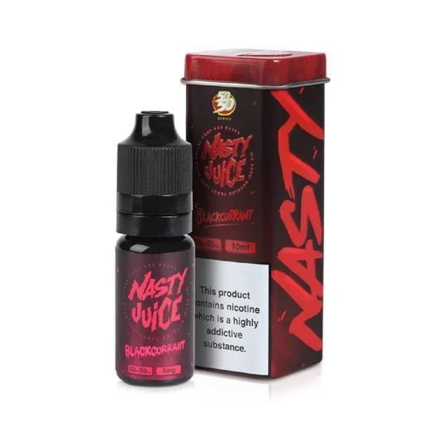 NASTY JUICE 10ml E-Liquid – Bad Blood – Blackcurrant 50/50
