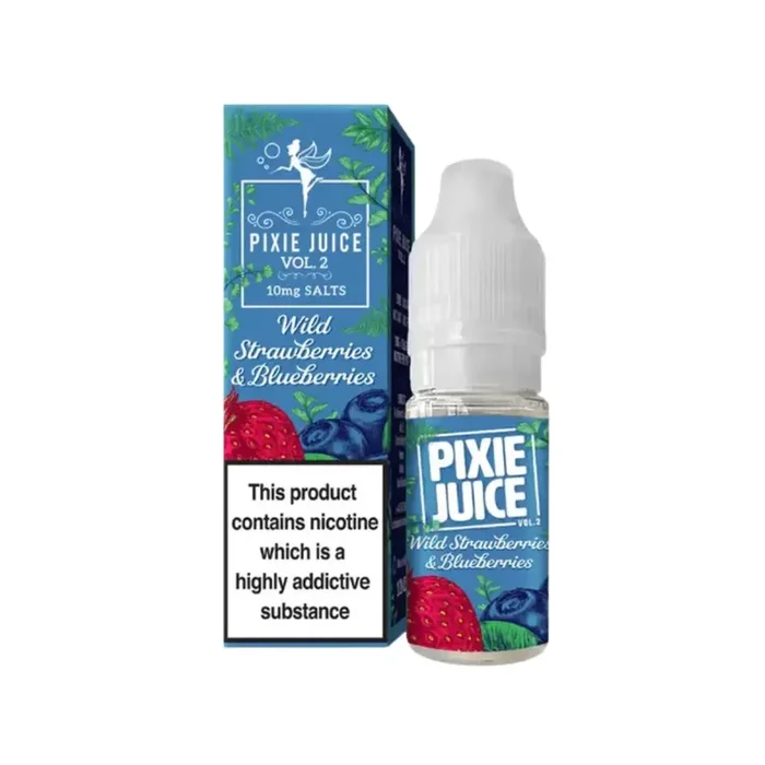 Pixie Juice Wild Strawberries & Blueberries 10ml Nic Salt E-liquid