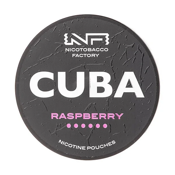 Raspberry Nicotine Pouches by Cuba Black