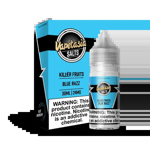 Vapetasia Killer Fruits Salt Blue Razz eJuice