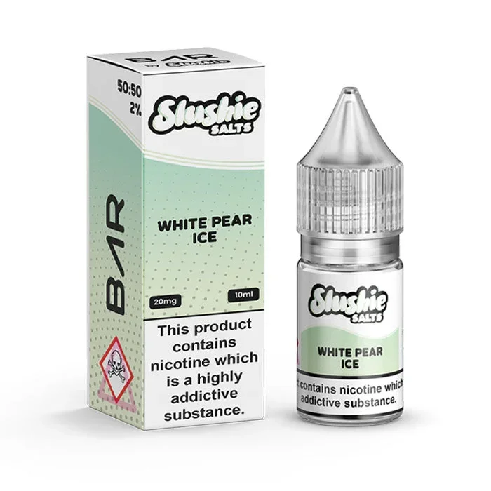 White Pear Ice Nic Salt E-Liquid by Slushie Salts BAR