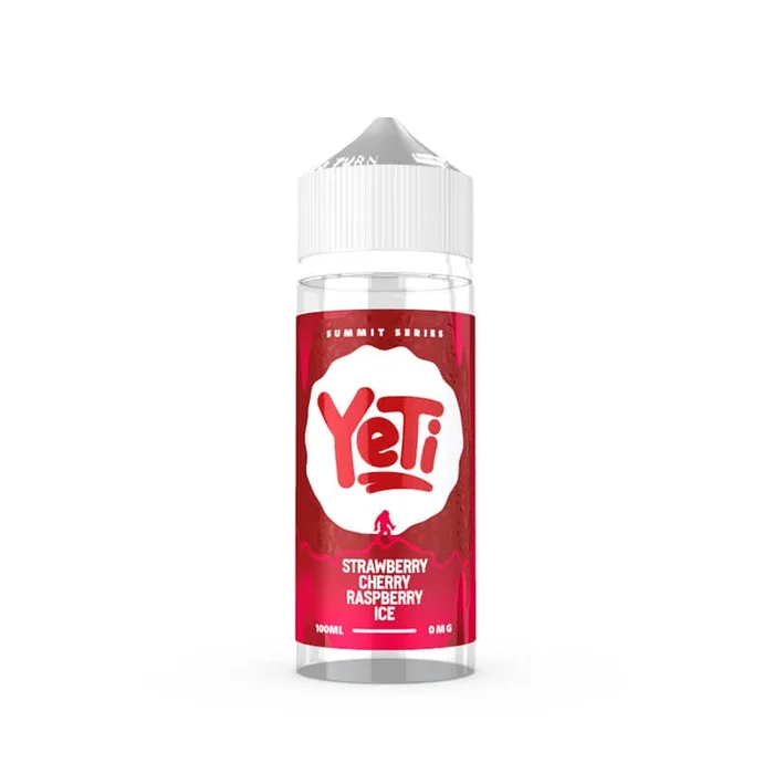 Yeti Summit Series Strawberry Cherry Raspberry Ice 100ml Shortfill E-Liquid