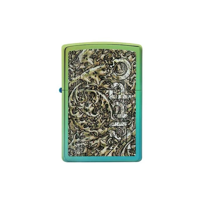 Zippo Lighter – High Polish Teal Zippo Design