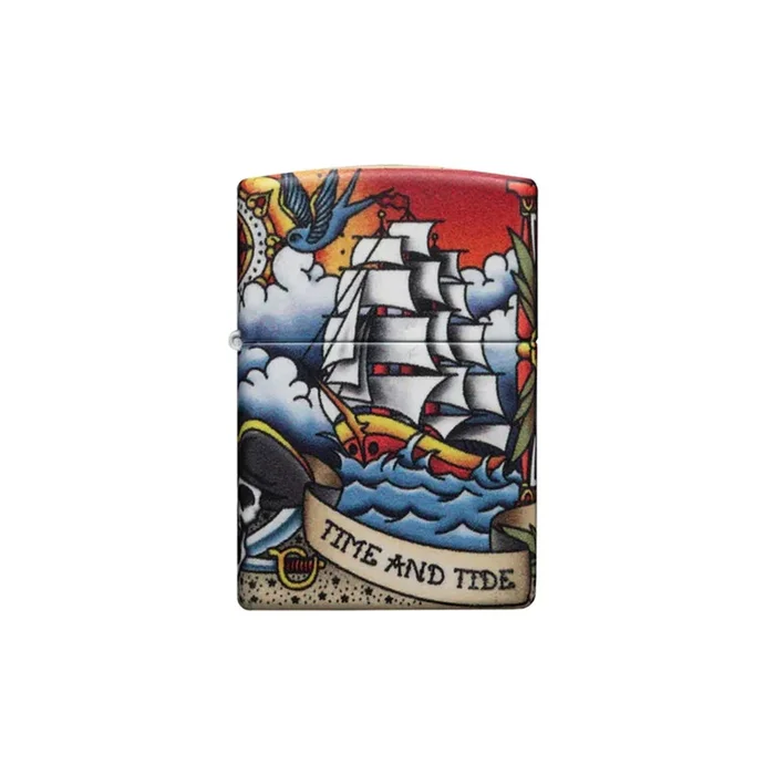 Zippo Lighter – Nautical Tattoo Design